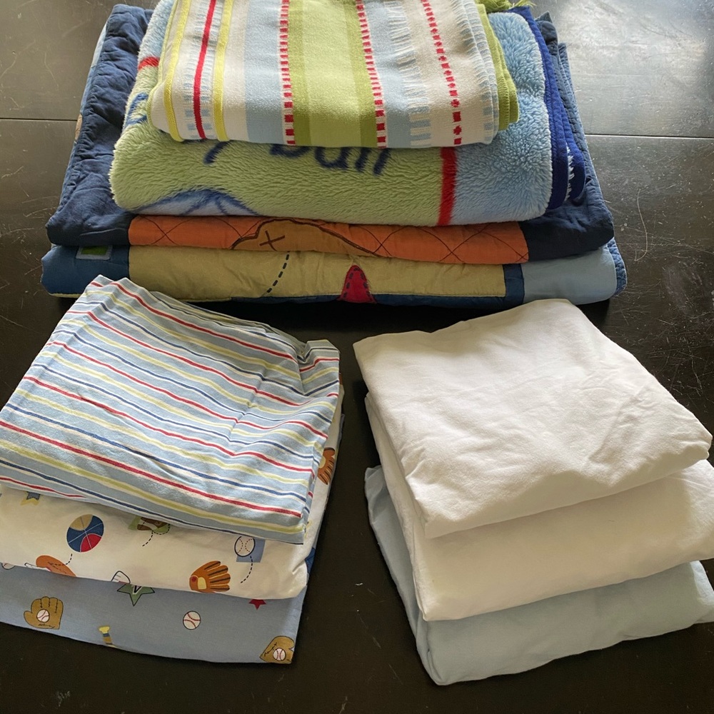 Circo sports themed toddler bedding bundle.